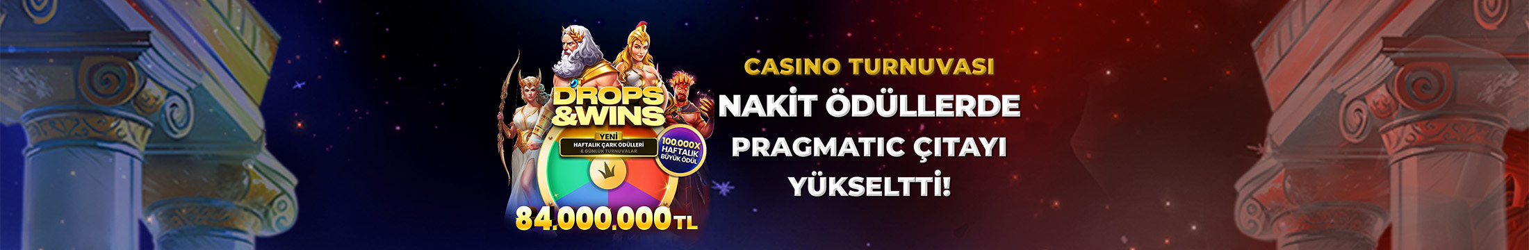 HER AY TOPLAM 84.000.000 TL NAKİT ÖDÜLLÜ CASINO TURNUVASI